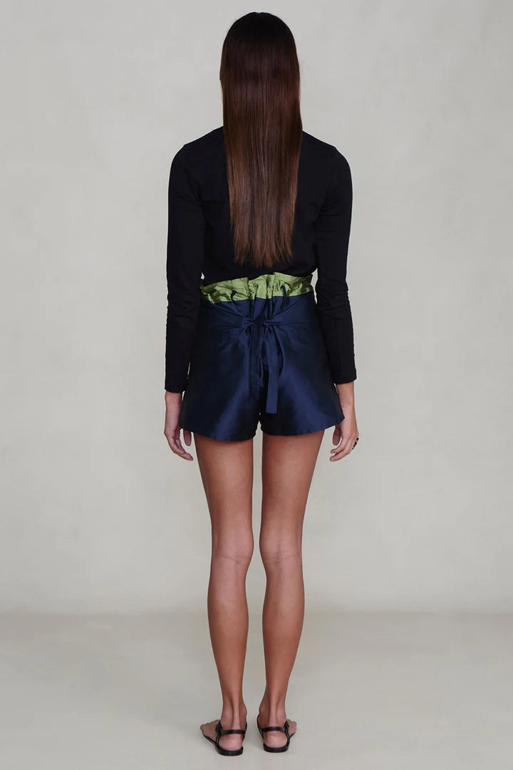 PRE-ORDER | Techno Taffeta Two Tone Short Navy