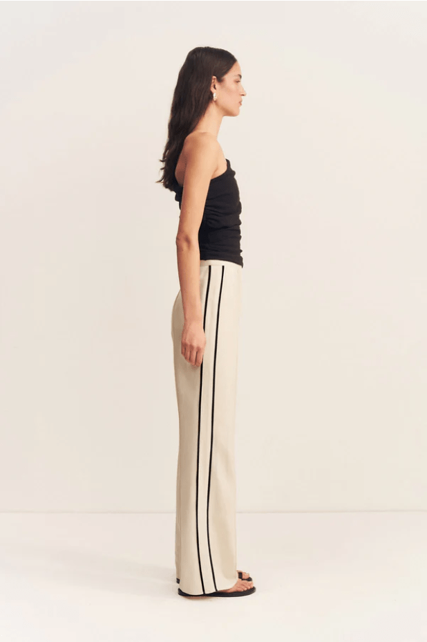 Billie Contrast Pant | Ecru - MATTHÉ - Pant