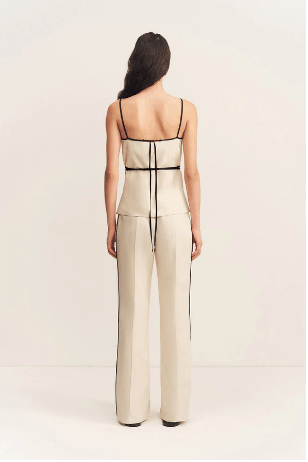 Billie Contrast Tie Top - MATTHÉ -