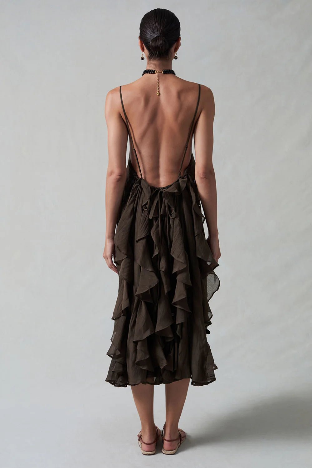 Bustle Dress Earth - MATTHÉ - Dress