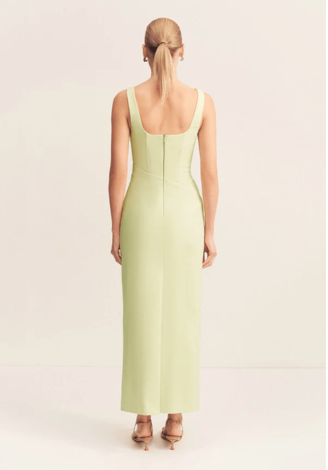 Lani Structured Dress | Pistachio - MATTHÉ - Dress