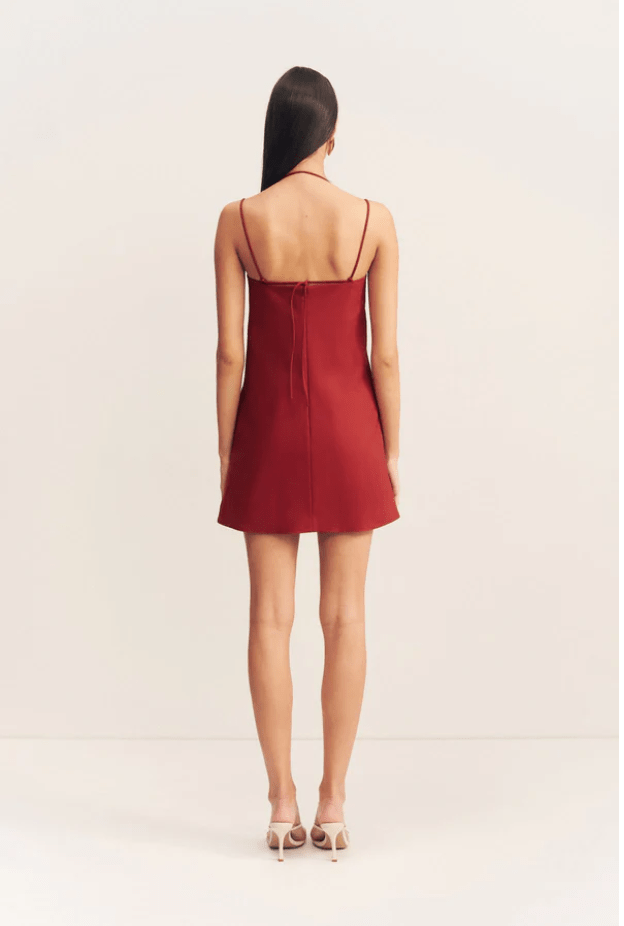 Lani Tied Mini Dress | Red Dahlia - MATTHÉ - Dress