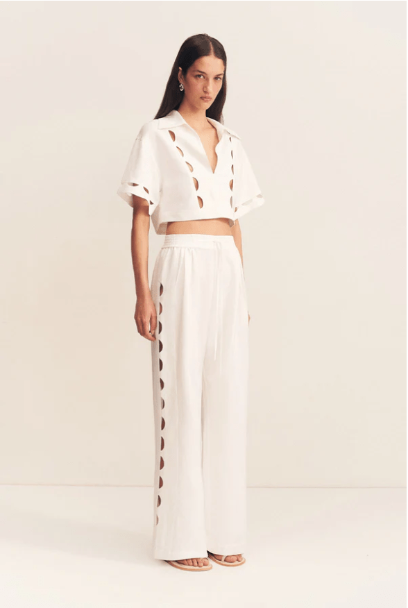 Linen Scallop Pant - MATTHÉ - Pant