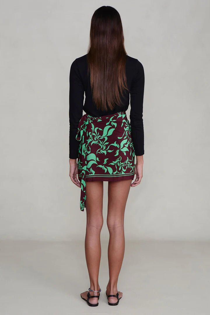 PRE-ORDER | Silk Mini Wrap Skirt - MATTHÉ - Skirt