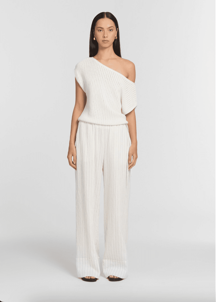 Resort Trousers | Pin Stripe - MATTHÉ - pants