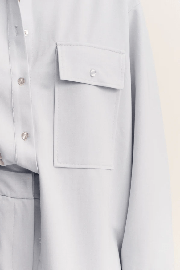 Simmons Oversized Shirt | Glacial Blue - MATTHÉ - shirt