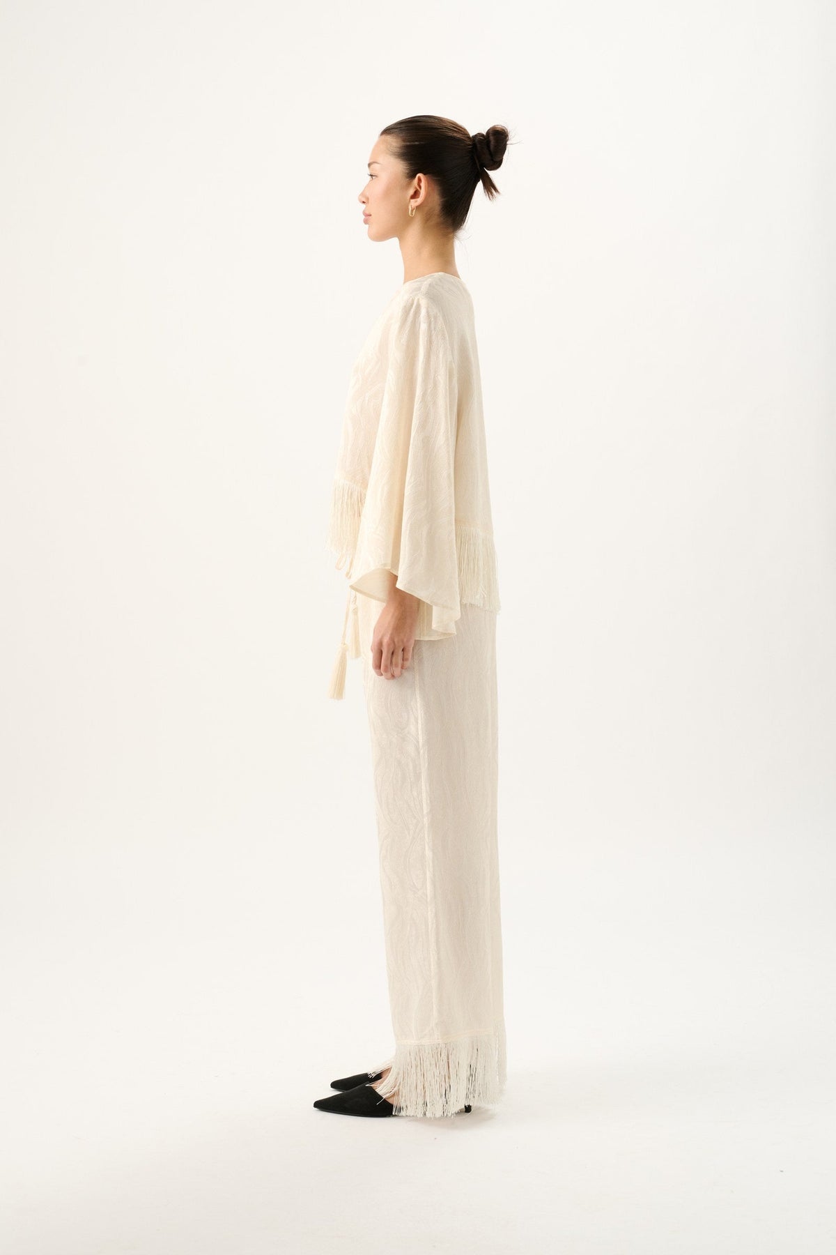 Vali Jacquard Top | Ivory - MATTHÈ - Top