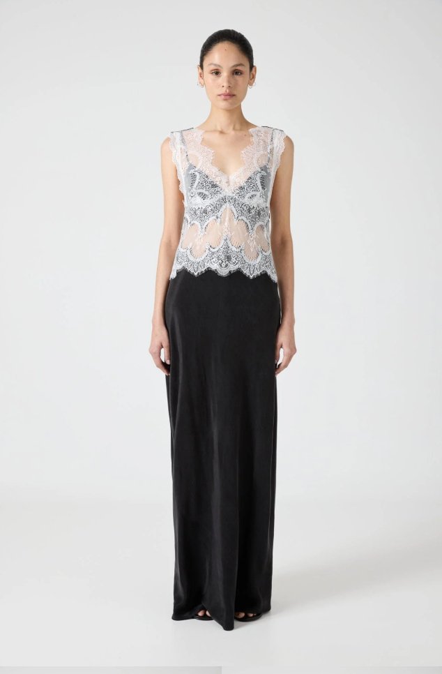 Visions Lace Floor Length Dress - MATTHÉ - Dress