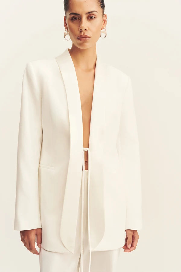Solana Tuxedo Tie Blazer