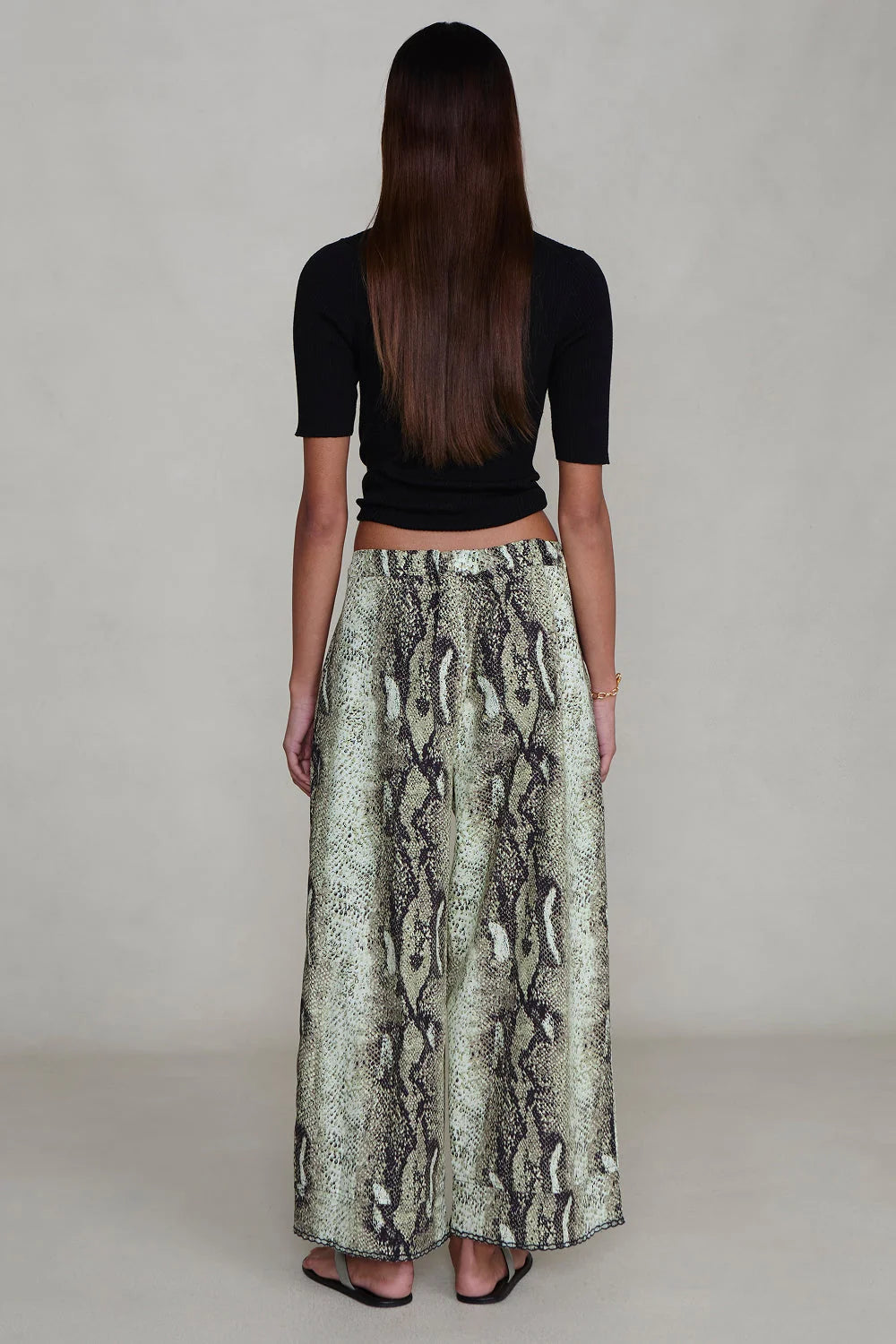 Ramona Poplin Pant Python