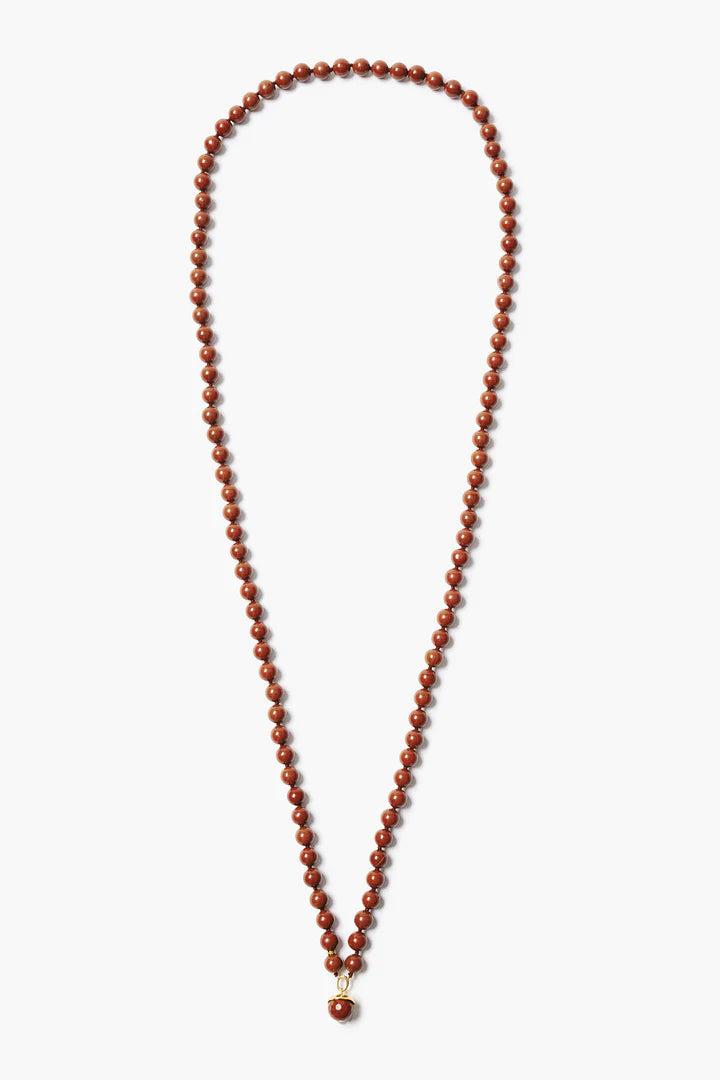Bell Necklace Red Jasper