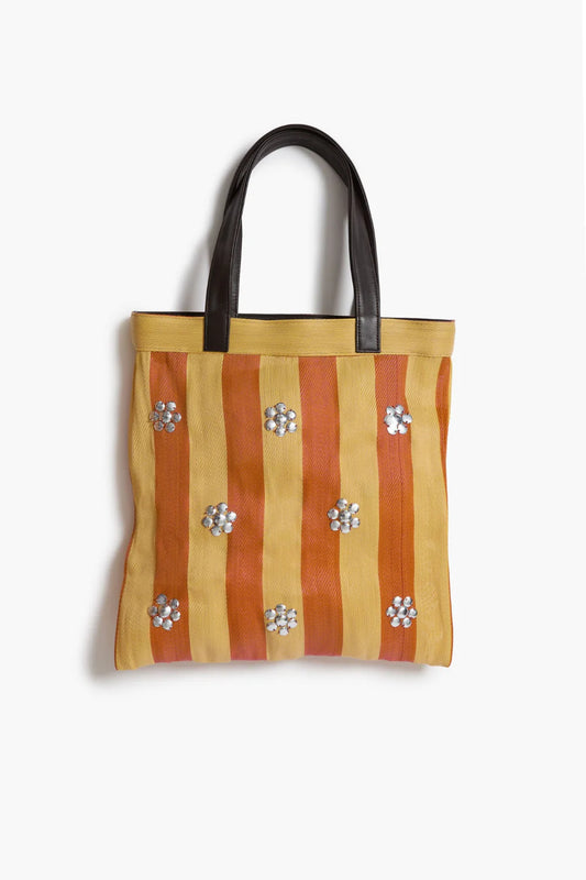 PRE-ORDER | Striped Market Tote Bag Orange