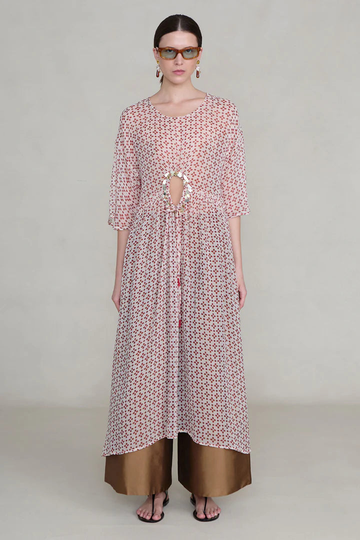 PRE-ORDER | Cutout Sequin Chiffon Tunic