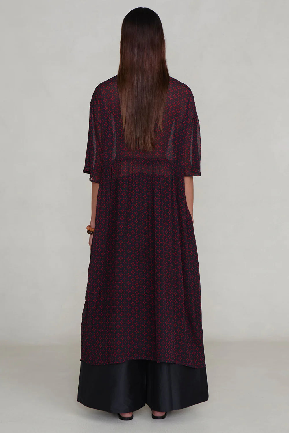 PRE-ORDER | Cutout Sequin Chiffon Tunic