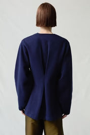 Pinch Waist Cardigan | Navy
