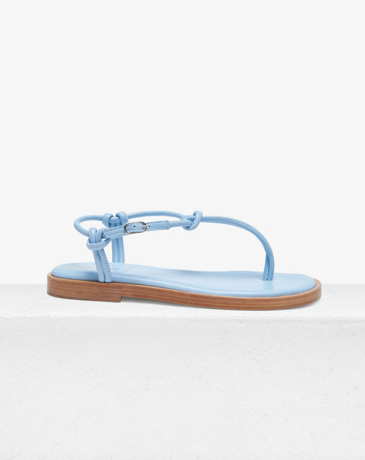 Adriana Blue Flat Sandals