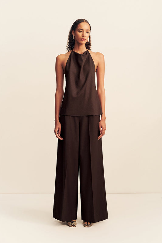 Asher Button Wide Leg Pant - MATTHÉ - pants