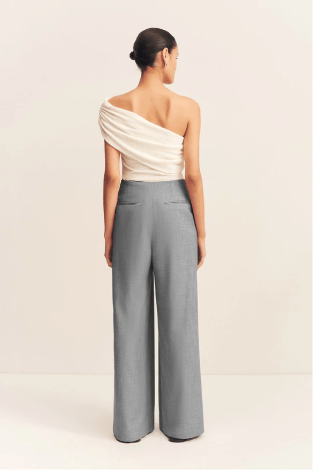 Asher Wide Leg Pant | Smoke Gray - MATTHÉ - Pant