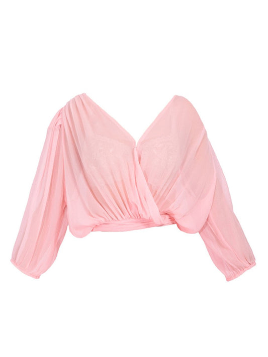 Ballerin Blouse in Pale Rosette - MATTHÉ - Top