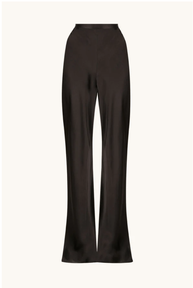 Biased Cut Flared Satin Pants - MATTHÉ - Pant