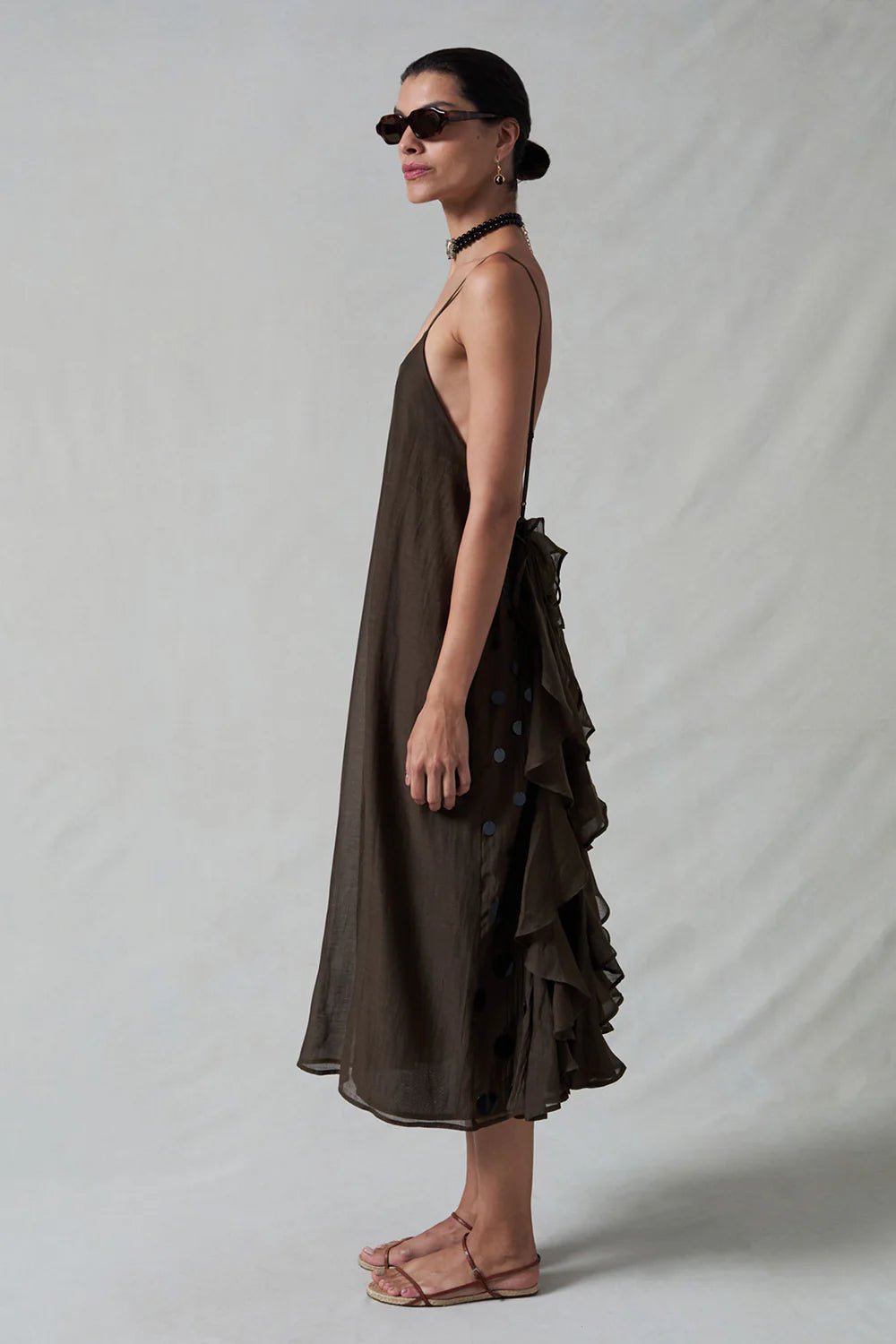 Bustle Dress Earth - MATTHÉ - Dress