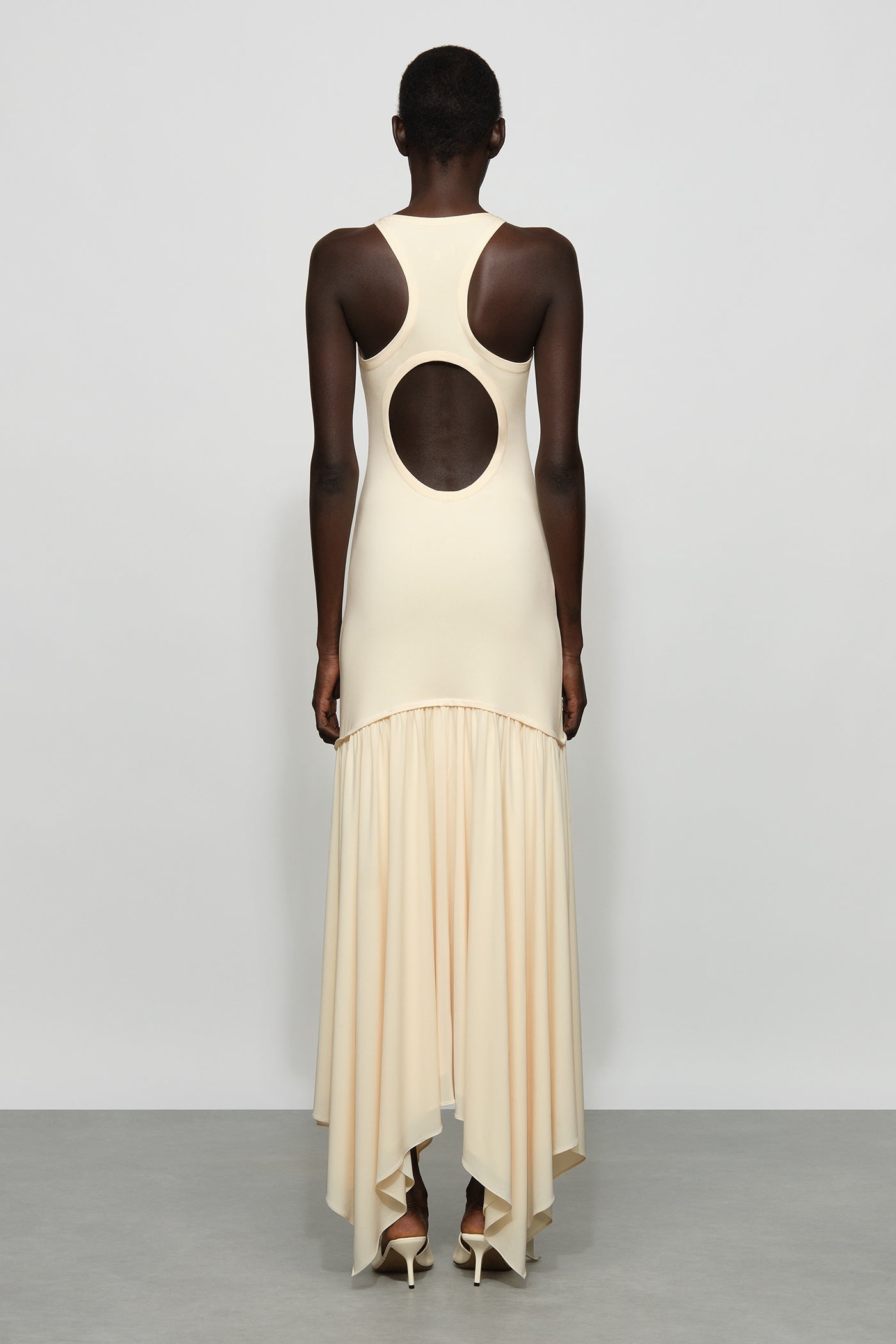 Butter Yellow Slinky Maxidress - MATTHÉ - Dress