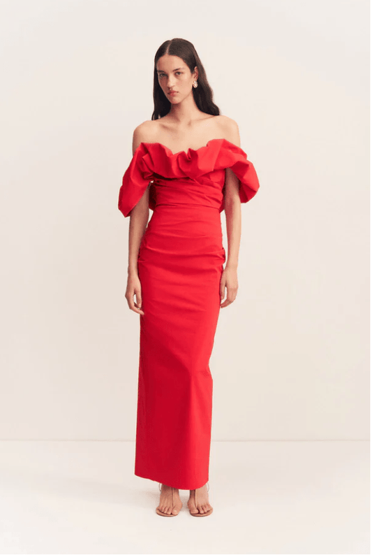 Campbell Off Shoulder Bubble Maxi Dress - MATTHÉ - Dress