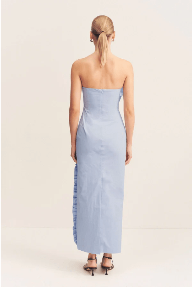 Campbell Ruffled Long Dress | Periwinkle - MATTHÉ - Dress