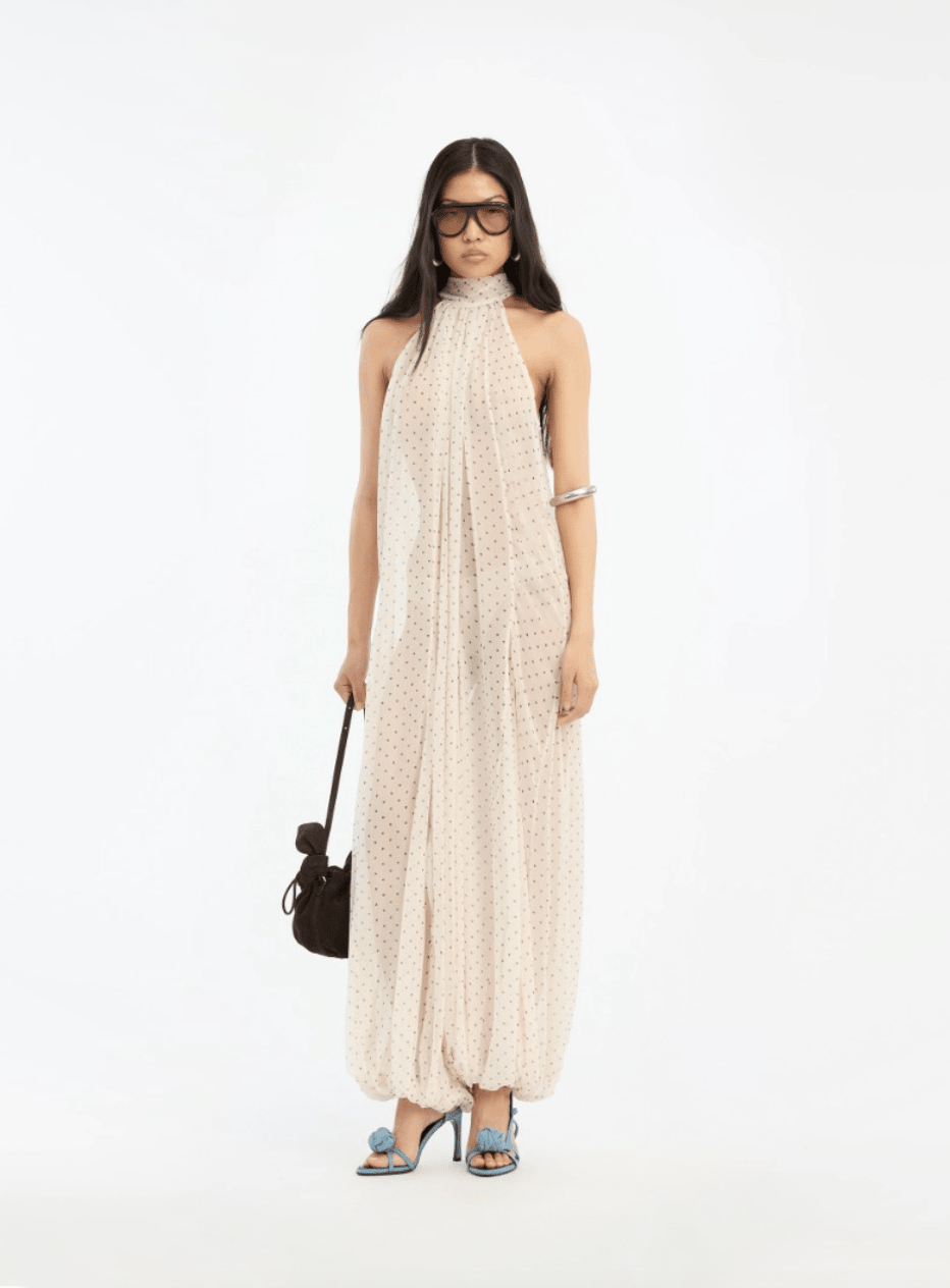 Chiffon Balloon Jumpsuit | Creme - MATTHÉ - jumpsuit