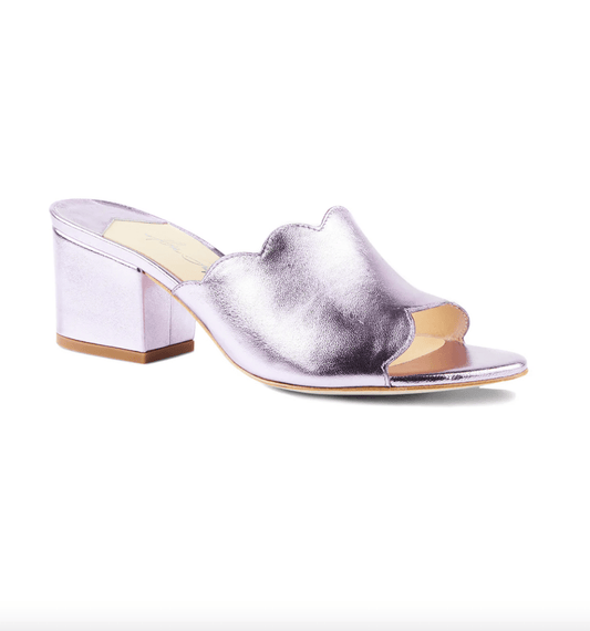 Chiqui Mules | Metallic Lilac Pink - MATTHÉ - shoes