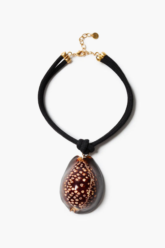 Corda Concha Shell Choker Black - MATTHÉ - Necklace