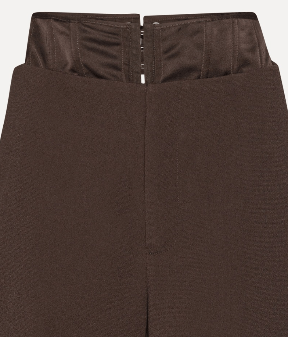 Corset Suiting Pants | Brown - MATTHÉ - pants