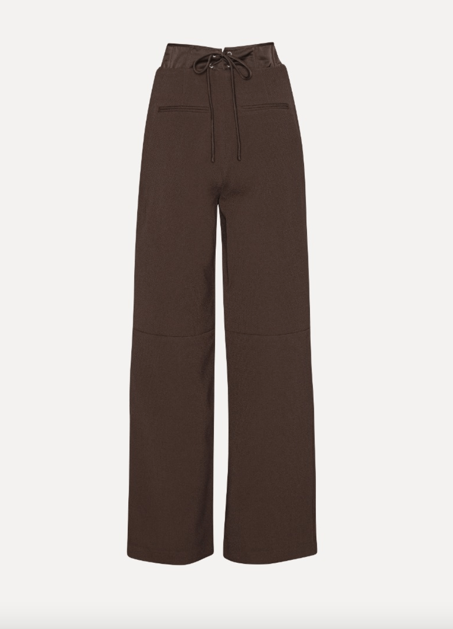 Corset Suiting Pants | Brown - MATTHÉ - pants