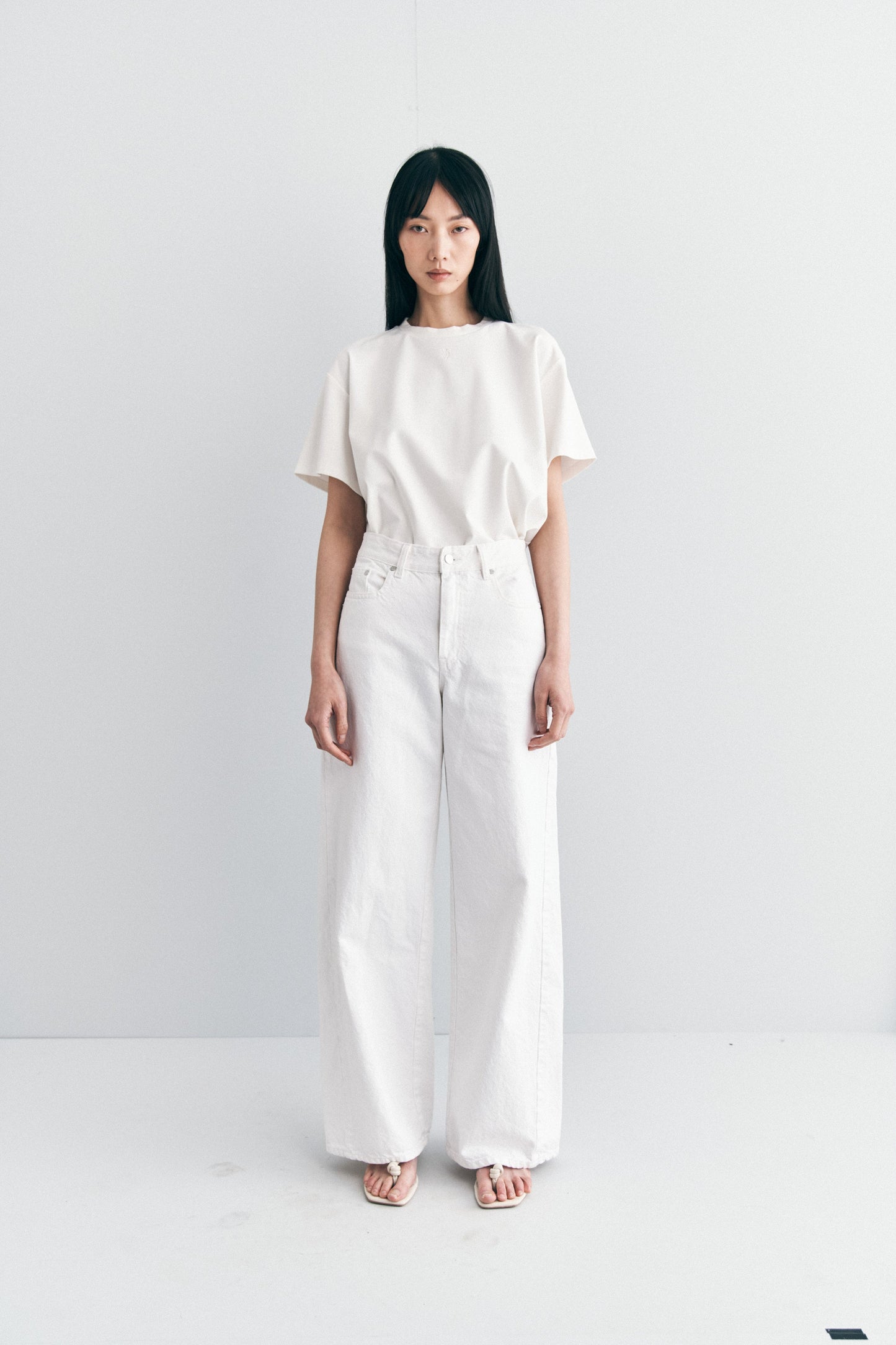 Dolly Stud Jeans | Ivory - MATTHÉ - jeans