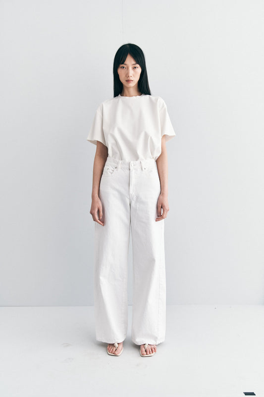 Dolly Stud Jeans | Ivory - MATTHÉ - jeans