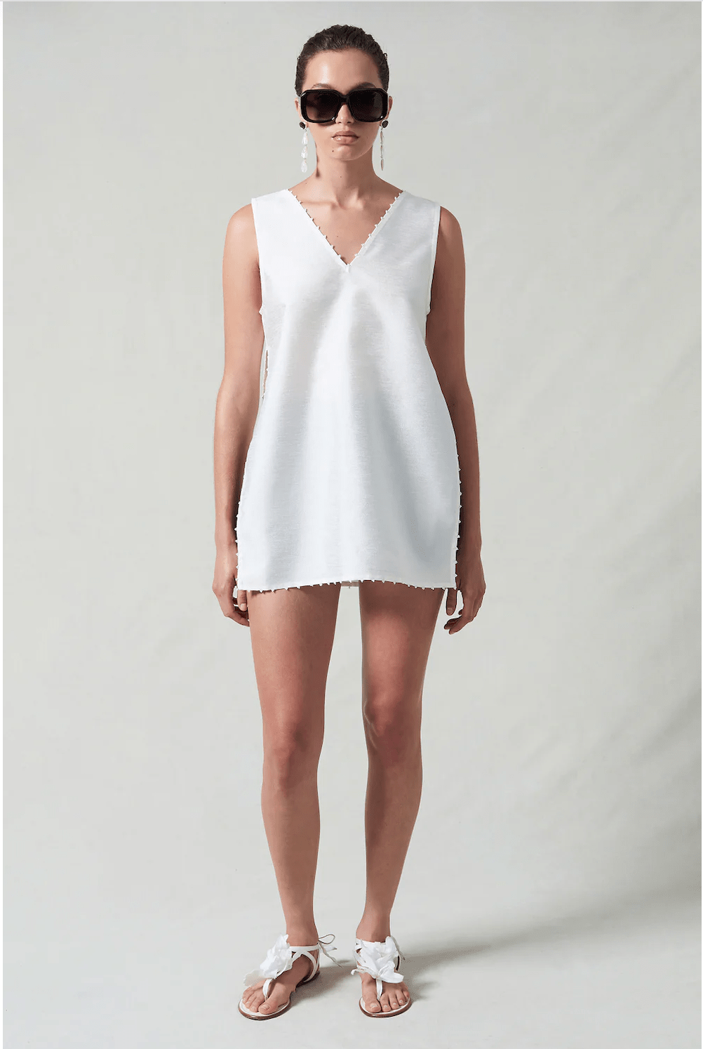 Dupioni Tank White - MATTHÉ - Top