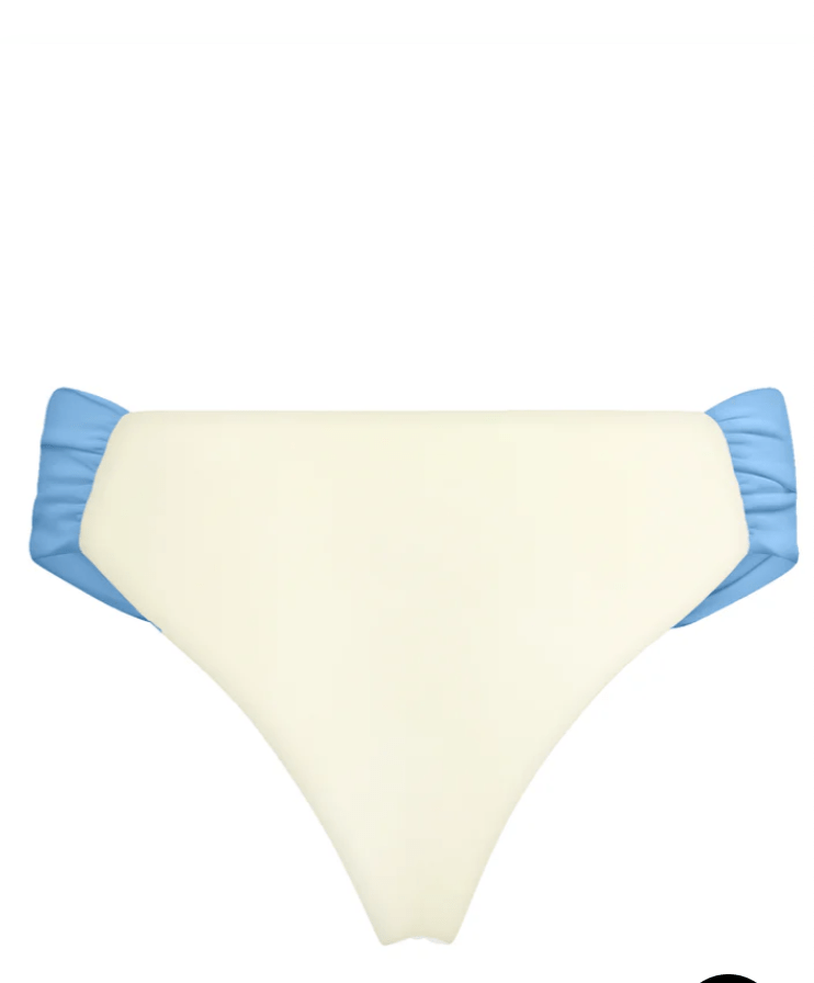 Eclat | Ivory + Cornflower Blue Bikini Bottoms - MATTHÉ - bikini bottoms