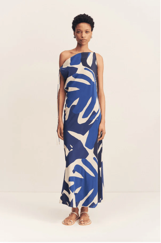 Edward Silk Tie Midi Dress/ Halter or Straight - MATTHÉ - Dress