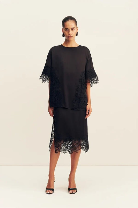 Eniko Lace T-Shirt - MATTHÉ - Top