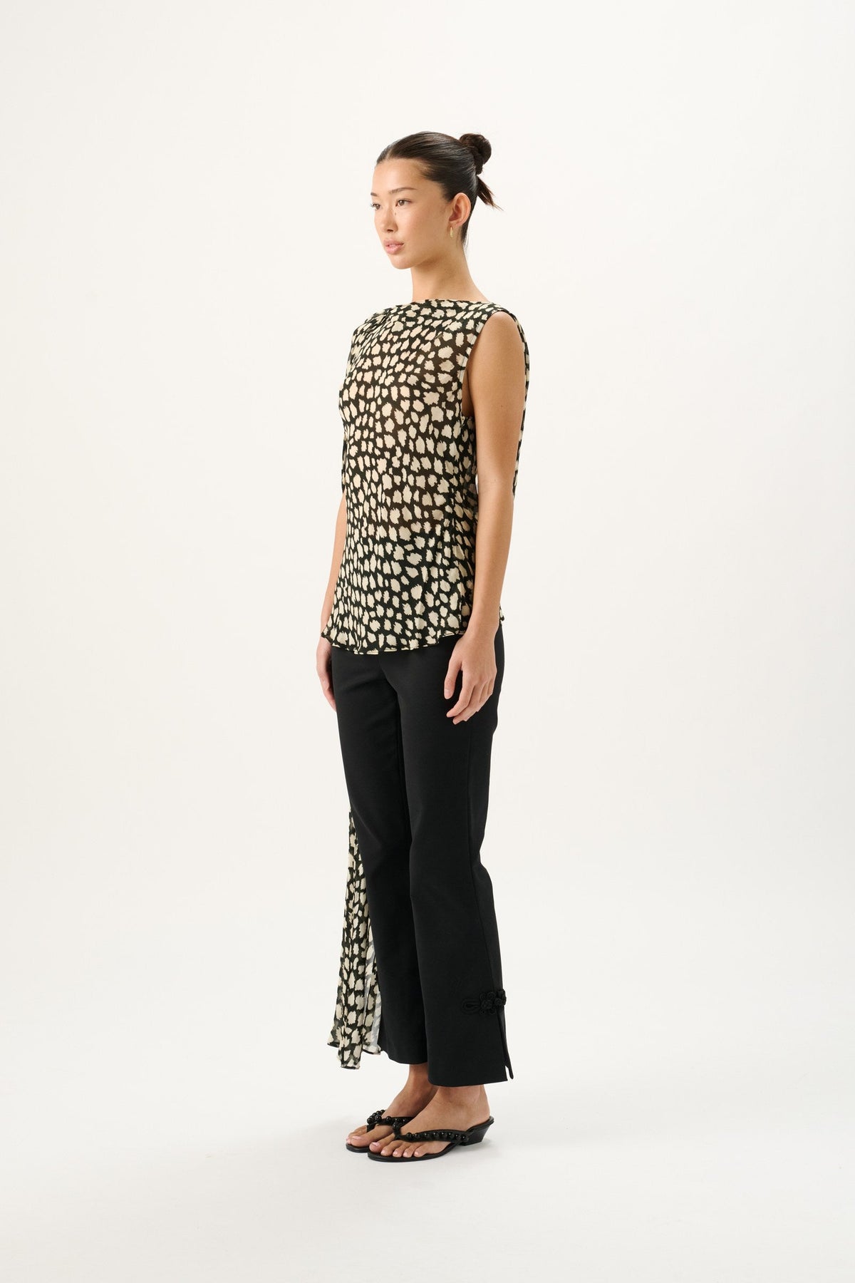 Fallon Drape Top | Sauvage Noir - MATTHÈ - Top