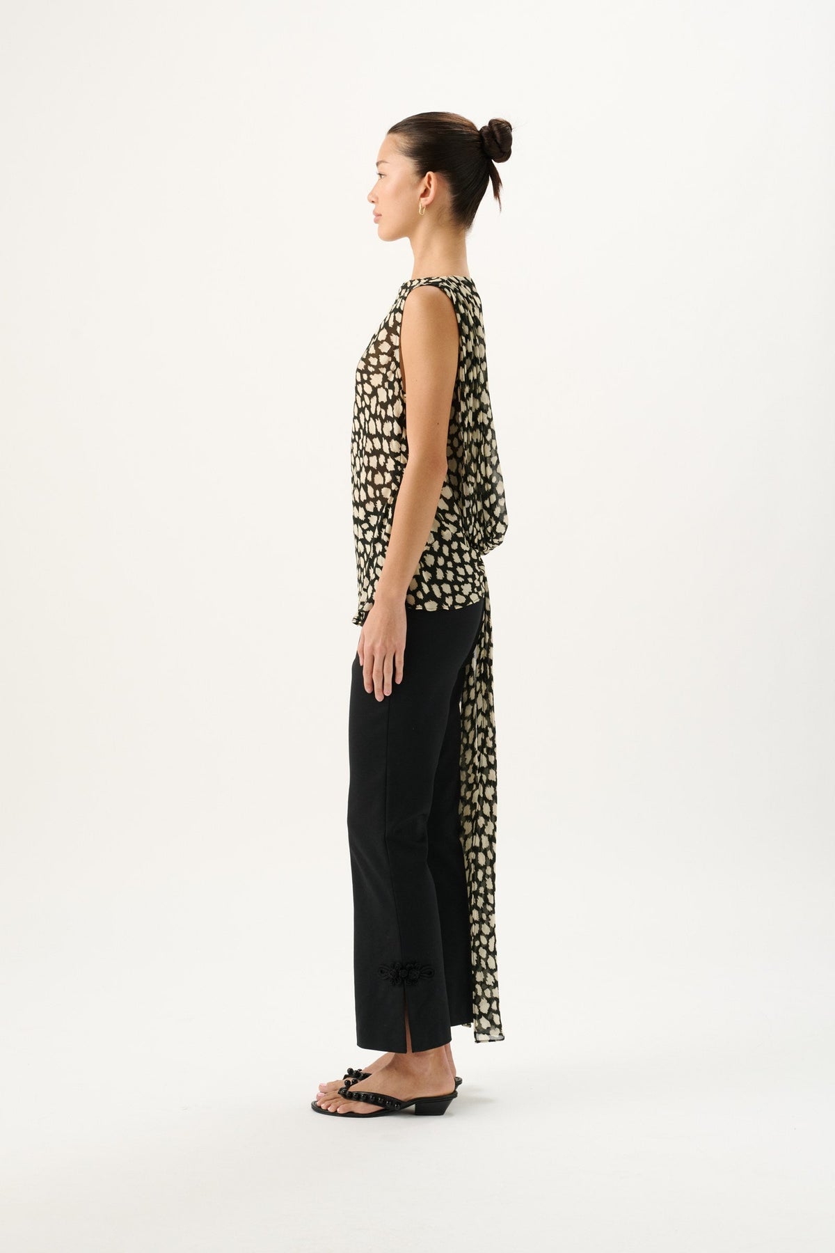 Fallon Drape Top | Sauvage Noir - MATTHÈ - Top
