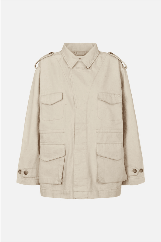 Feodora Military Jacket - Ecru - MATTHÉ - jacket