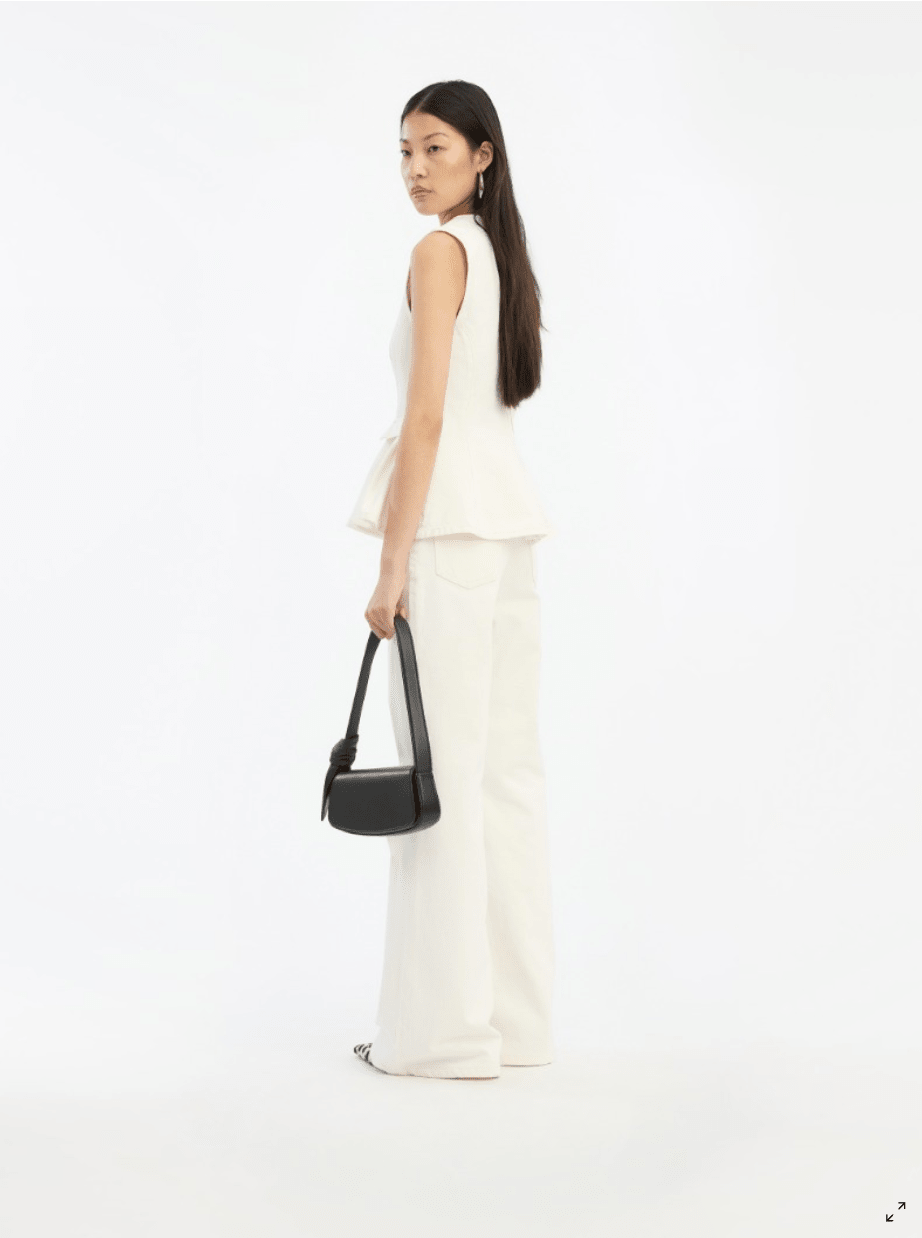 Flared High Waisted Jeans | Summer White - MATTHÉ - jeans