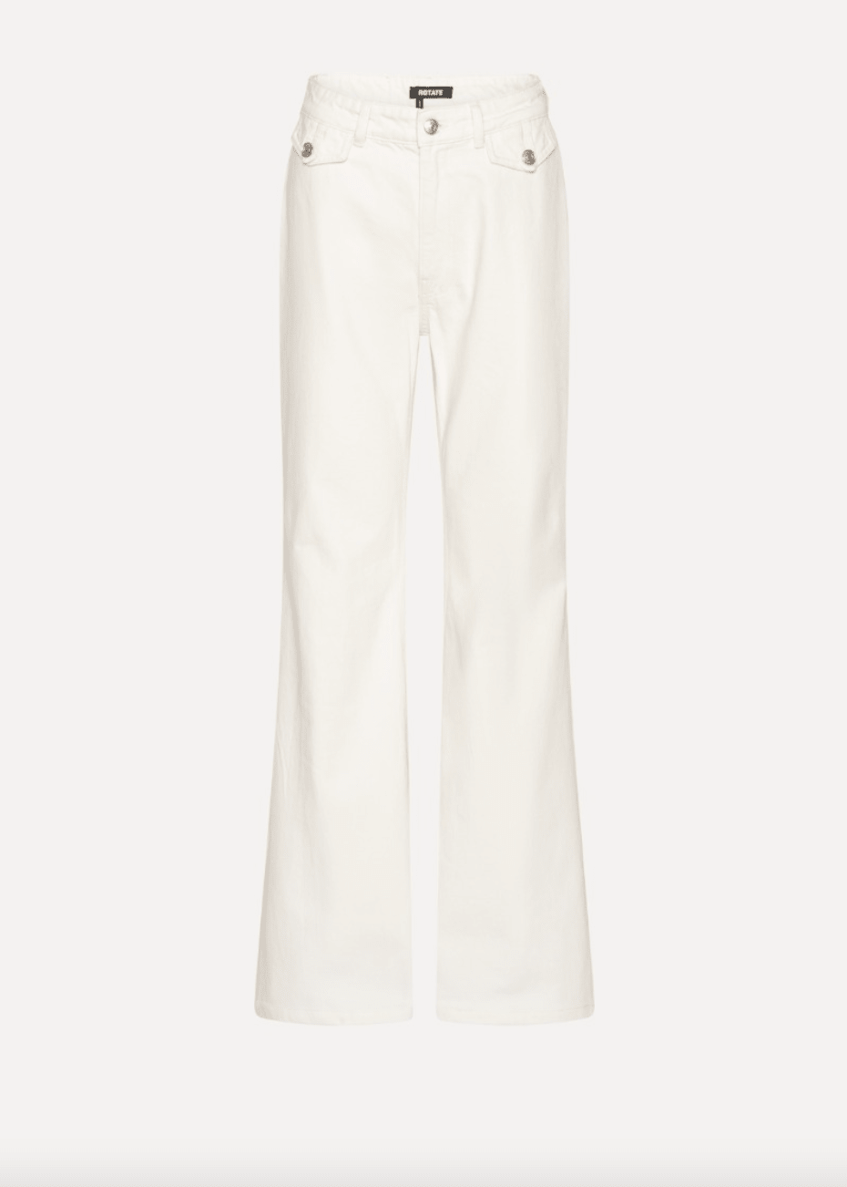 Flared High Waisted Jeans | Summer White - MATTHÉ - jeans