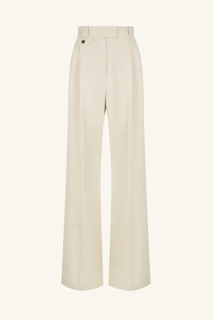 Irena High Waisted Tailored Pants (Bone) - MATTHÉ - Pant