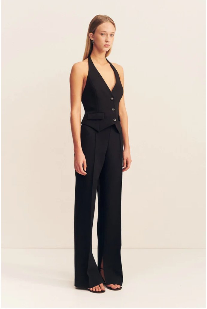 Irena Pintuck Straight Leg Pant | Timeless Tailored Elegance - MATTHÉ - Pant