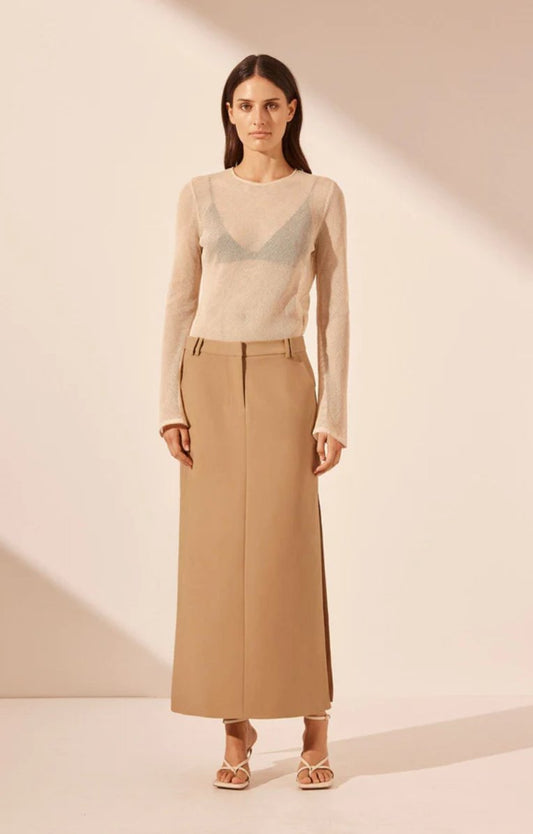 Irena Skirt | Elegant Midi Skirt with Timeless Appeal - MATTHÉ - Skirt