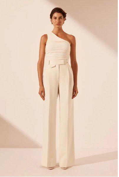 Irena Tailored Pants | Elegant Wide - Leg Trousers | Professional Women's Bottoms - MATTHÉ - Pant