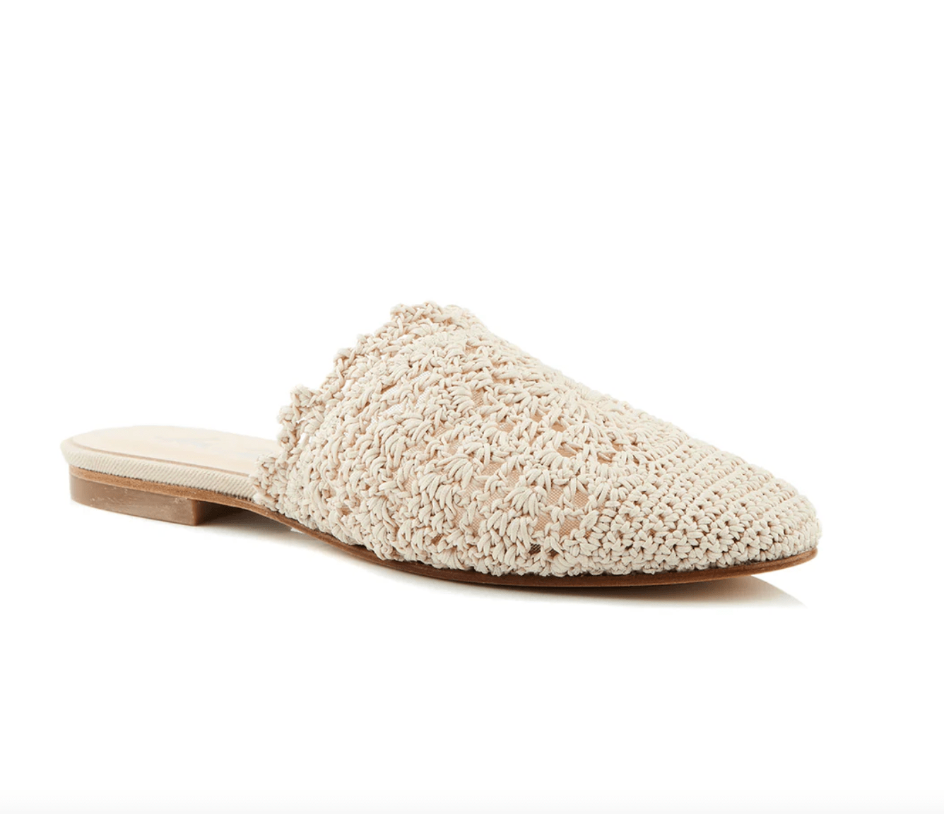 Isla Macramé Slides | Natural - MATTHÉ - shoes