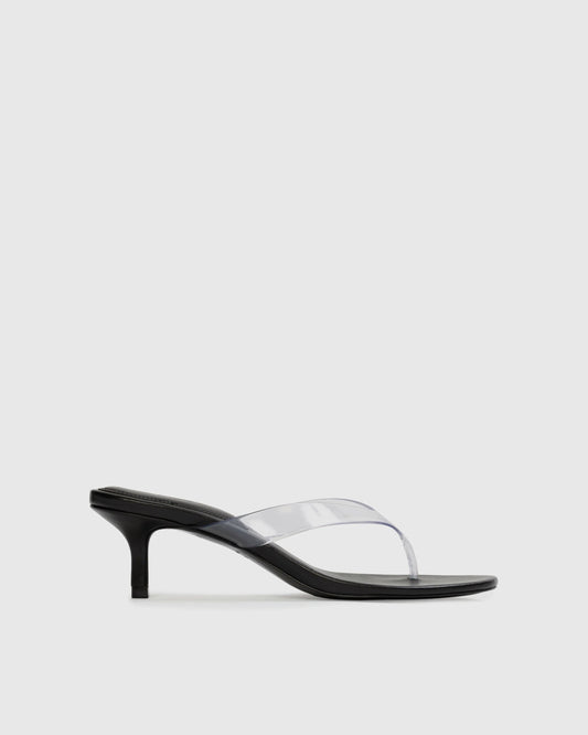 Jeli Mules | Black + Clear - MATTHÉ - shoes